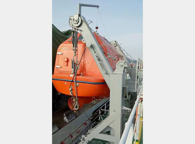 Lifeboat unhooking release heavy device system